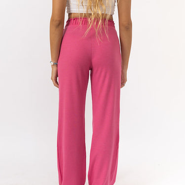 Pink - Waffle Long Pants