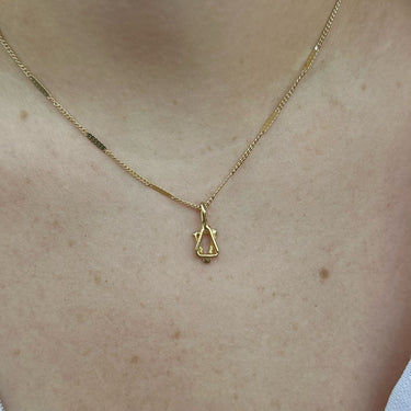 MINI MAGEN DAVID necklace in gold